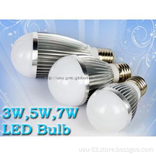 220v e27 dimmable 3-7w led bulbs